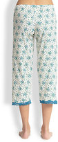 Thumbnail for your product : Cosabella Lace-Trim Cropped Pant
