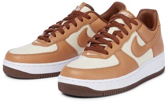 Nike Air Force 1 Low leather-trimmed sneakers