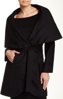 Thumbnail for your product : Tahari Marla Oversized Collar Wool Blend Coat