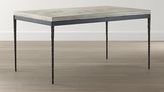 Thumbnail for your product : Crate & Barrel Concrete Top/ Hammered Base 72x42 Dining Table