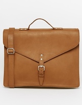 Thumbnail for your product : SANDQVIST Leather Messenger Bag - Tan