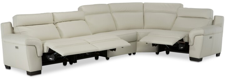 Furniture Julius Ii 5 Pc Leather, Danvors 7 Pc Leather Sectional Sofa With 3 Power Recliners