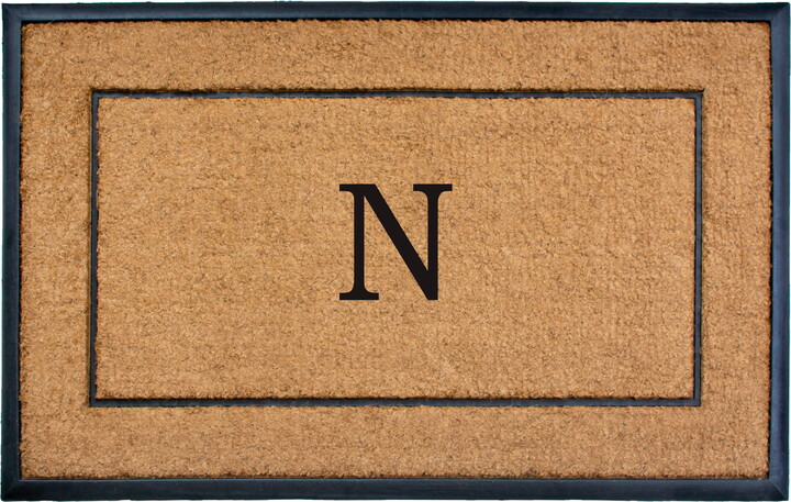 Calloway Mills Traditional Multi-color Coir Living Room Floor Mat, 2' x 4'
