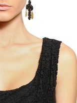 Thumbnail for your product : Dolce & Gabbana Gathered Stretch Cotton Lace Dress