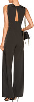 Thumbnail for your product : Halston Satin-paneled crepe jumpsuit