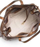 Thumbnail for your product : MICHAEL Michael Kors Marina Large East-West Drawstring Tote Bag, Vanilla