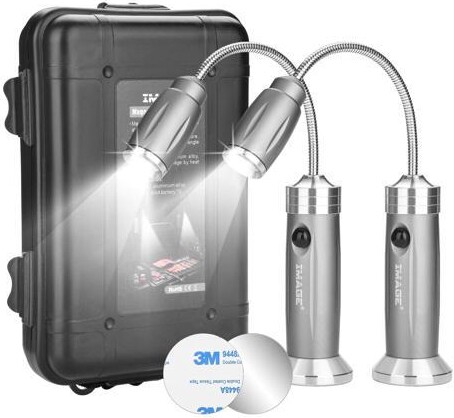 Image Magnetic Ultra-Bright Barbecue Grill Light with Super Bright LED Lights 2 pcs for Grilling