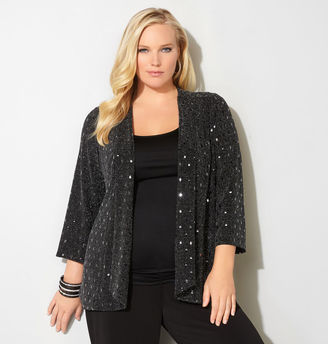 Avenue Shimmer Texture Cardigan