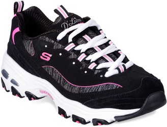 ladies pink skechers trainers