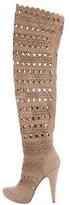 Thumbnail for your product : Gianmarco Lorenzi Laser Cut Thigh-High Boots