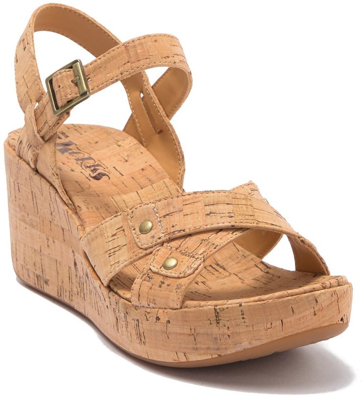 Korks denica platform wedge sandal Clearance
