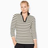 Thumbnail for your product : Ralph Lauren Woman Striped Mockneck Pullover