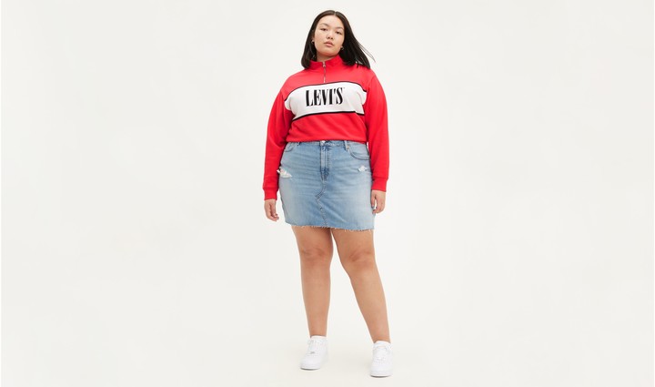 levi's destructed skirt