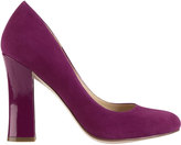 Thumbnail for your product : Cole Haan Chelsea Suede High Flared-Heel Pump, Winery