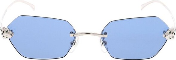 Cartier Geometric Frame Sunglasses