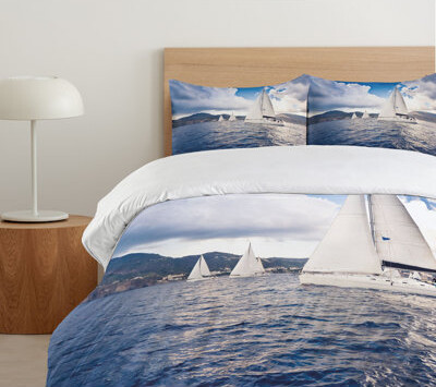 Ambesonne Microfiber Duvet Cover Set