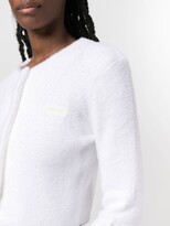 Thumbnail for your product : Coperni Belted-Cuff Cropped Cardigan