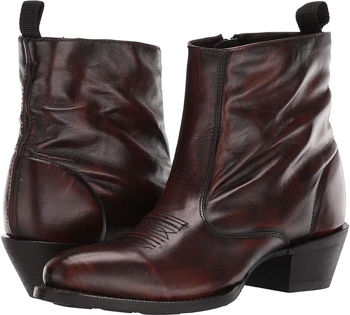 Laredo Fletcher Cowboy Boots Tan : 7 D - Medium Leather