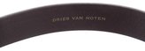 Thumbnail for your product : Dries Van Noten Leather Crystal-Embellished Belt
