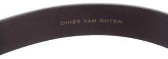 Dries Van Noten Leather Crystal-Embellished Belt