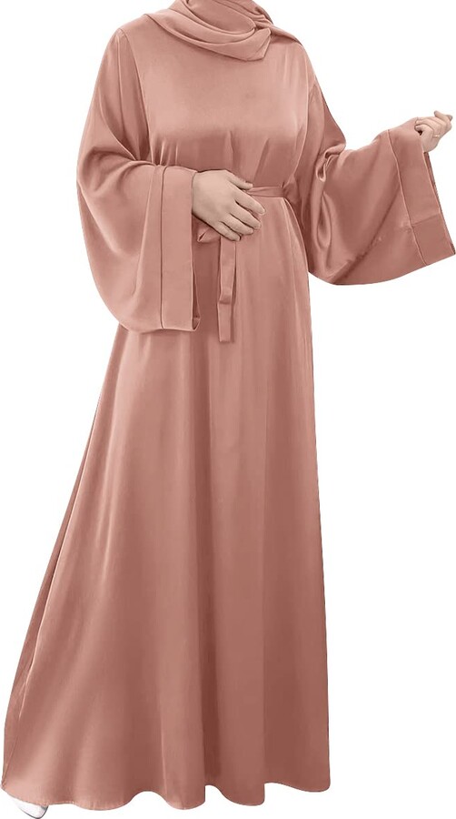 IBTOM CASTLE Women Muslim Abaya Dress Dubai Burka Modest Islamic Robe ...