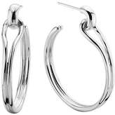 Thumbnail for your product : Shinola Sterling Silver Small Lug Hoop Earrings