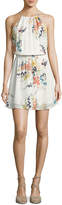 Thumbnail for your product : Joie Makana Silk Floral Mini Dress, Porcelain