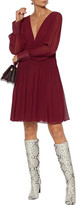 Thumbnail for your product : Stella McCartney Claire Ruched Silk-georgette Mini Dress