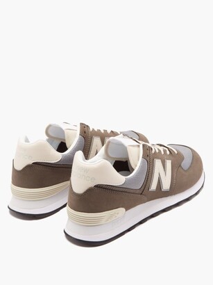 New Balance 574 Suede And Mesh Trainers - Grey