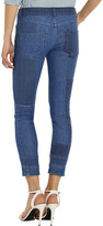 Thumbnail for your product : Alexander McQueen Patchwork cropped mid-rise skinny jeans