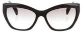 Thumbnail for your product : Prada Cat-Eye Logo Sunglasses