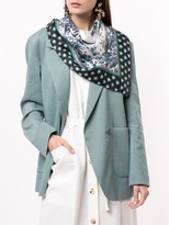 Thumbnail for your product : Erdem Voile Squared Silk Scarf