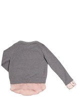 Thumbnail for your product : Satin Shirt Hem On Cotton Sweatshirt