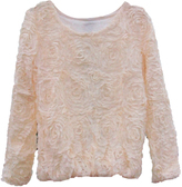 Thumbnail for your product : Choies Beige 3D Floral Loose Blouse