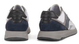 HUGO BOSS Low-top trainers with suede and nappa leather