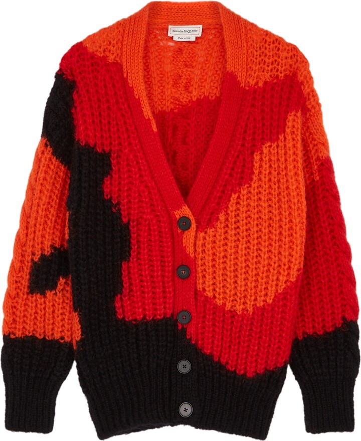 Red Cable Knit Cardigan | Shop The Largest Collection | ShopStyle
