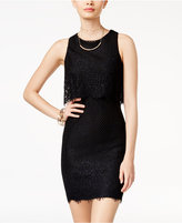 Thumbnail for your product : Jump Juniors' Eyelash Lace Popover Dress