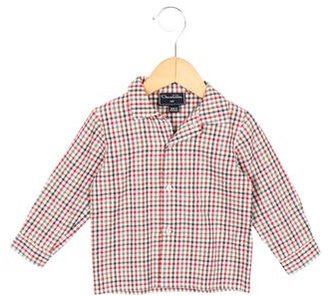Oscar de la Renta Boys' Gingham Button-Up Shirt