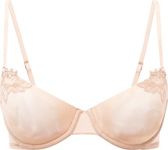 Push-up bra in earthy pink cotton, La Perla Womens Bras