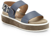 Thumbnail for your product : Aquatalia by Marvin K Omora Leather Platform Sandals