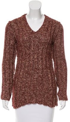 Dolce & Gabbana Rib Knit V-Neck Sweater
