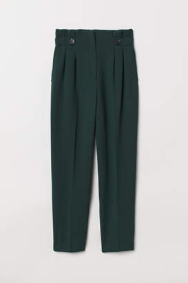 H&M Paper-bag Pants - Green