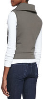 Thumbnail for your product : Splendid Bridger Jersey Zip-Front Vest, Olive