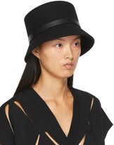 Thumbnail for your product : Valentino Garavani Black Rabbit Hair Bucket Hat