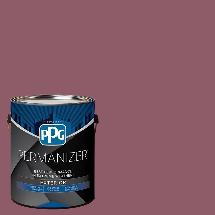 PERMANIZER 1 gal. PPG1049-6 Cabernet Semi-Gloss Exterior Paint