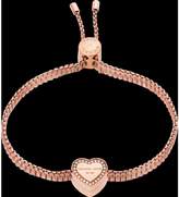 Thumbnail for your product : Michael Kors Heritage PVD Rose Goldtone Stainless Heart Bracelet w/Crystals