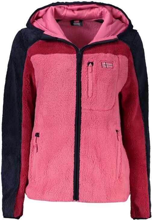 Fleece Colorblock Teddy Jacket Rose Teddy Jacket Discount - Main Image