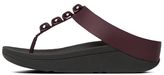 Thumbnail for your product : FitFlop Rolatm Leather Toe-Thong Sandals