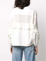 Thumbnail for your product : Twin-Set Broderie Anglaise Ruffle Sweatshirt