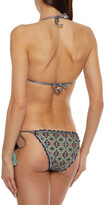 Thumbnail for your product : Anjuna Carina reversible crochet-trimmed printed triangle bikini